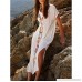 Hemlock Women Beach Kaftan Beach Swimwear Long Smock Dress Embroidered Cover Up Free White Free